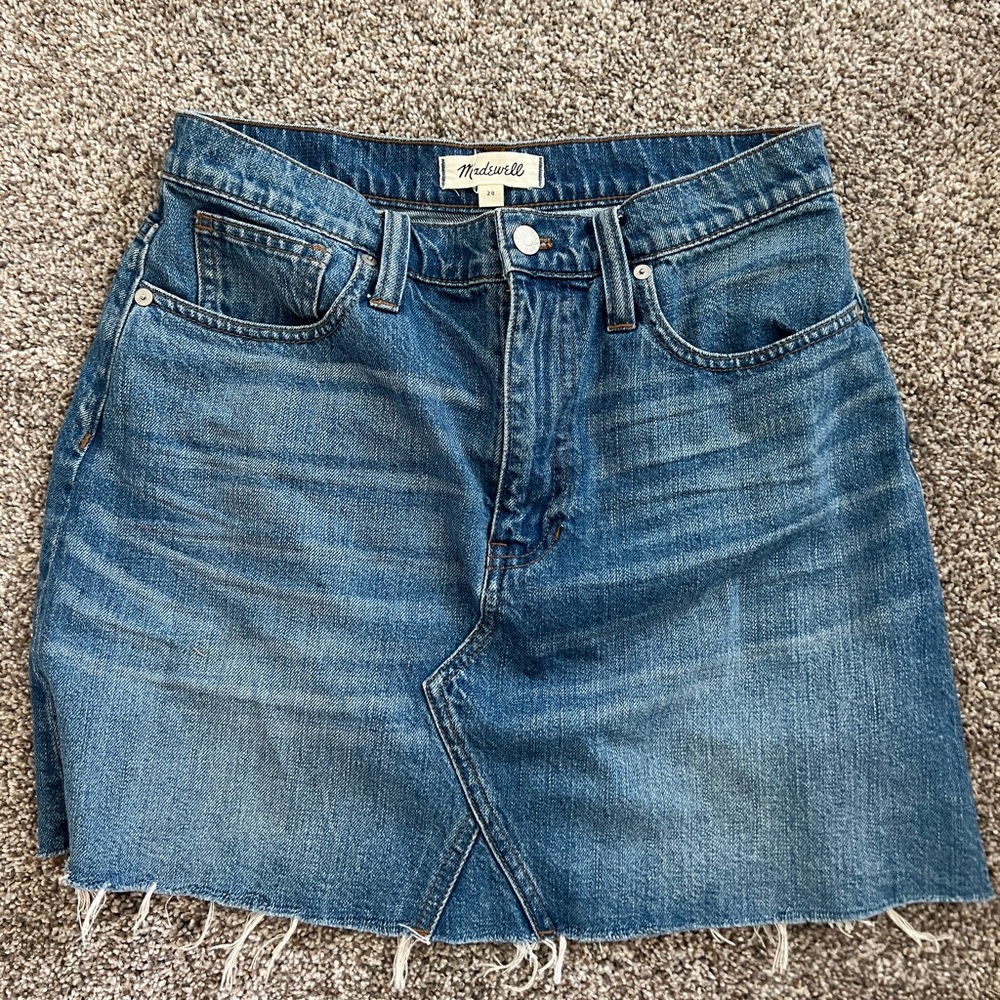Madewell jean skirt